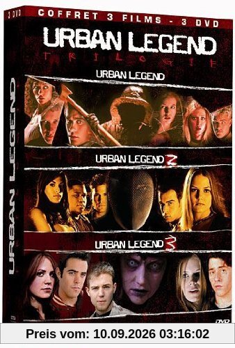 Coffret urban legend : urban legend 1 ; urban legend 2 ; urban legend 3