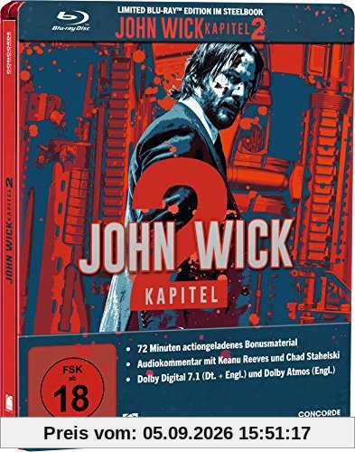 John Wick: Kapitel 2 Steelbook [Blu-ray] [Limited Edition]
