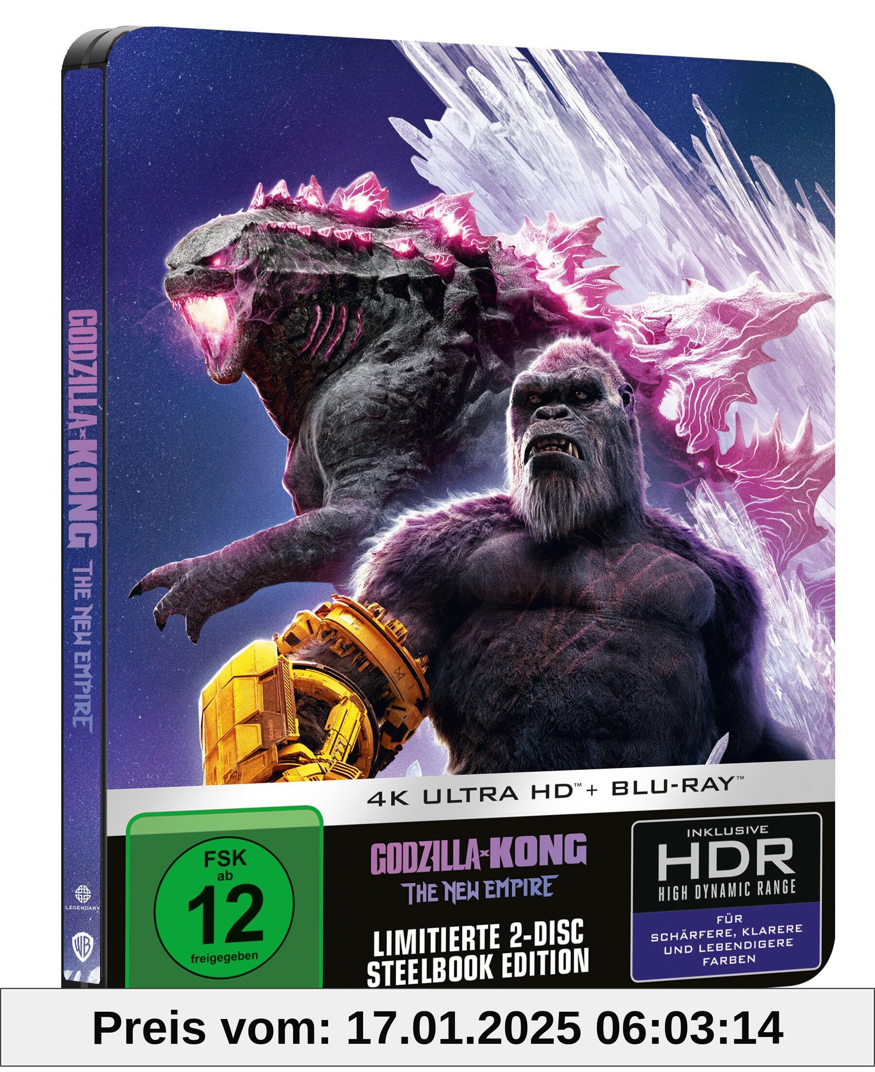 Godzilla x Kong: The new Empire - Limited Steelbook [4K Ultra HD] + [Blu-ray]