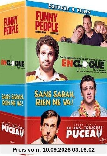 Coffret apatow : 40 ans toujours puceau ; funny people ; en cloque mode d'emploi ; sans sarah rien ne va [FR Import]