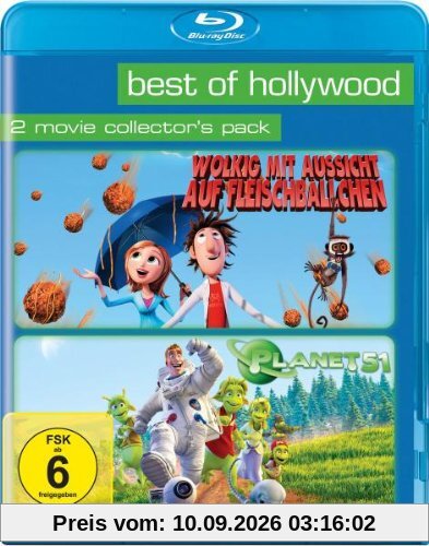 Best of Hollywood 2012 - 2 Movie Collector's Pack 49 (Wolkig mit Aussicht auf Fleischbllchen / Planet 51) [Blu-ray]