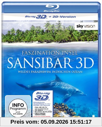 Faszination Insel - Sansibar (SKY VISION) [3D Blu-ray + 2D Version]
