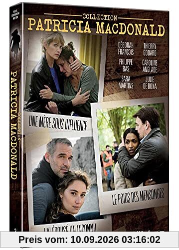 Coffret patricia macdonald 3 films : une mère sous influence ; le poids des mensonges ; j'ai épousé un inconnu [FR Import]