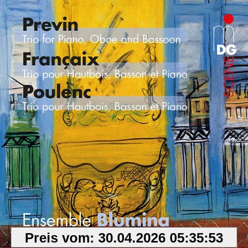 Francaix / Previn / Poulenc: Trios für Oboe, Fagott und Klavier