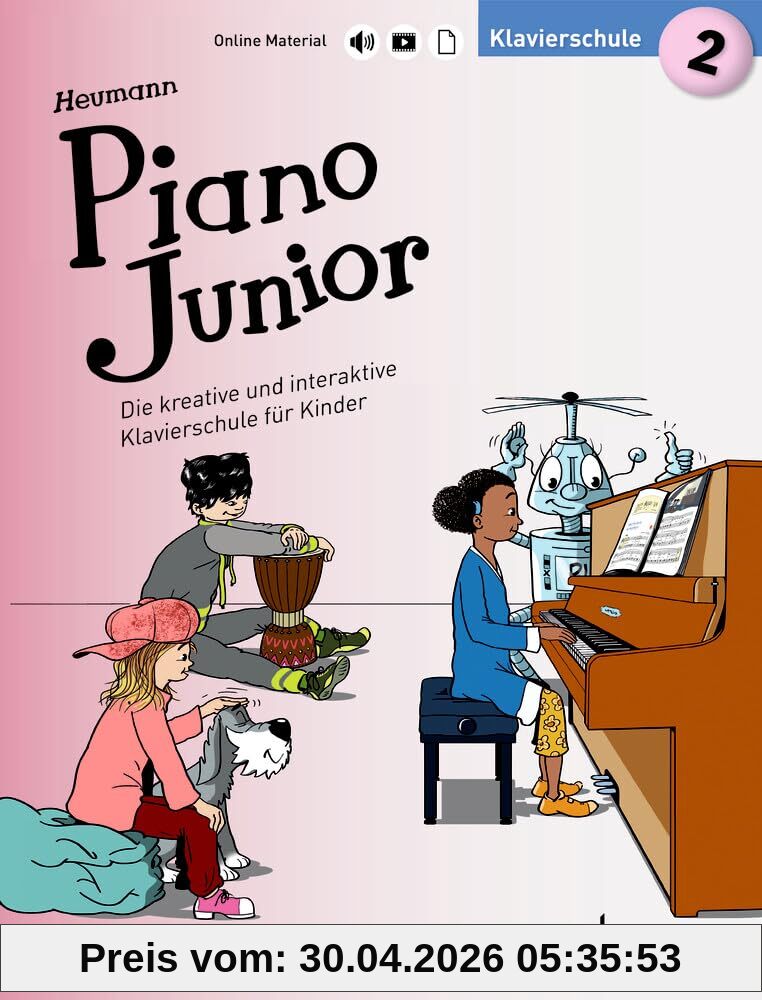 Piano Junior: Klavierschule 2: Die kreative und interaktive Klavierschule für Kinder. Band 2. Klavier. (Piano Junior - deutsche Ausgabe, Band 2)