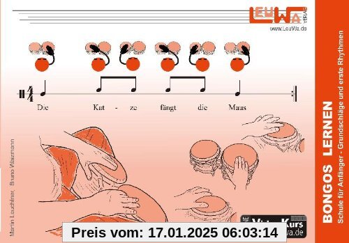 Bongos lernen: Schule für Anfänger - Grundschläge und erste Rhythmen