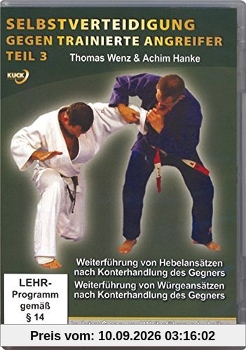 Selbstverteidigung gegen trainierte Angreifer Teil 3 - Weiterführung von Hebelansätzen nach Konterhandlung des Gegners/Weiterführung von Würgeansätzen nach Konterhandlung des Gegners