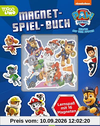 PAW Patrol Magnet-Spiel-Buch: Lernspaß mit 16 Magneten. Für Kinder ab 4 Jahren