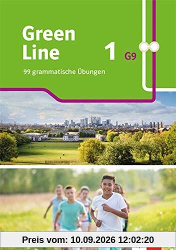 Green Line 1 G9: 99 grammatische Übungen. Arbeitsheft mit Lösungen Klasse 5 (Green Line G9. Ausgabe ab 2019)