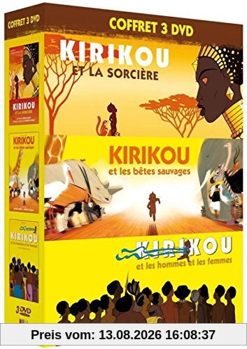 Coffret trilogie kirikou : kirikou et la sorcière ; kirikou et les bêtes sauvages ; kirikou et les hommes et les femmes [FR Import]