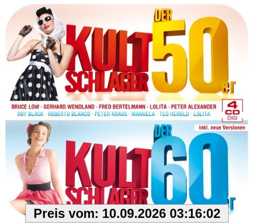 Kultschlager der 50er & 60er (4er Digi Box mit Peter Alexander, Roy Black, Roberto Blanco, Peter Kraus, Lolita uva.)