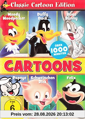 Classic Cartoon Edition : Woody Woodpecker-Duffy Duck-Bugs Bunny-Popeye-Schweinchen Dick-Felix - 6DVD Box