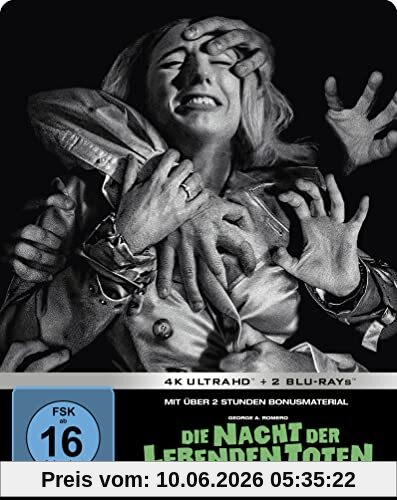 Die Nacht der lebenden Toten - Limited Steelbook Edition (4K Ultra HD + 2 Blu-rays)
