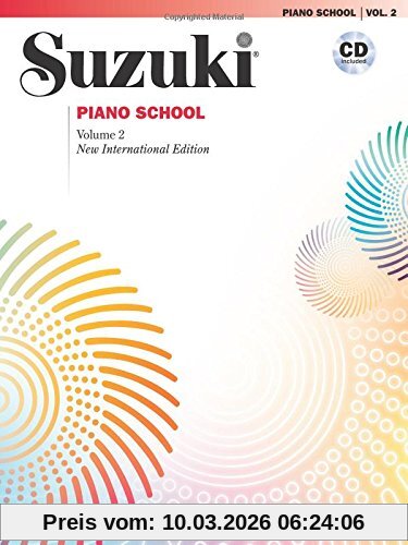 Suzuki, Dr. Shinichi Suzuki Piano School New International Edition Piano Book And Cd, Volume 2 (Suzuki Method Core Materials)