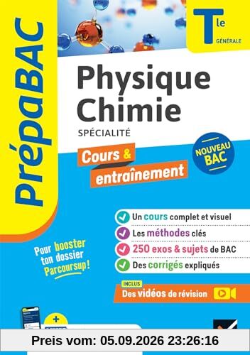 Physique chimie spécialité, terminale générale : nouveau bac