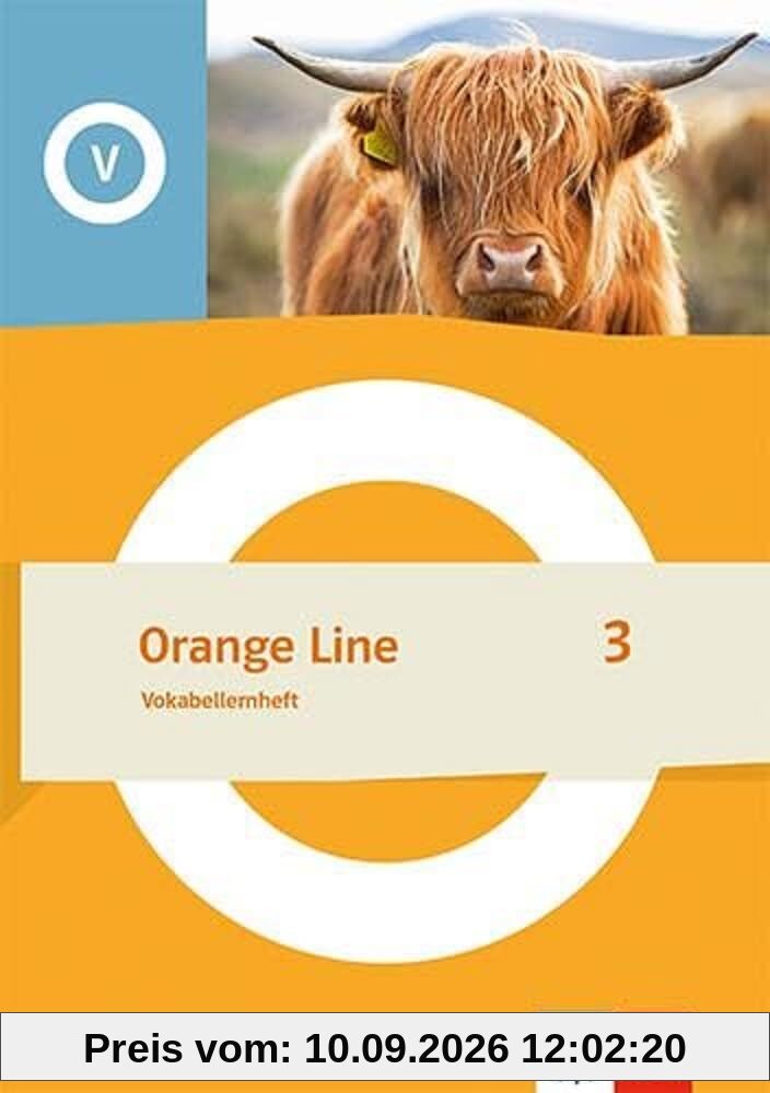 Orange Line 3: Vokabellernheft Klasse 7 (Orange Line. Ausgabe ab 2022)