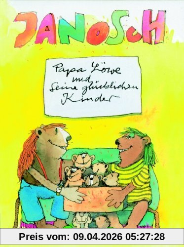 Papa Löwe und seine glücklichen Kinder