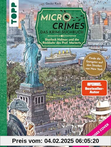 Micro Crimes. Das Krimi-Suchbuch. Sherlock Holmes und die Rückkehr des Prof. Moriarty. Finde die Gangster von New York i