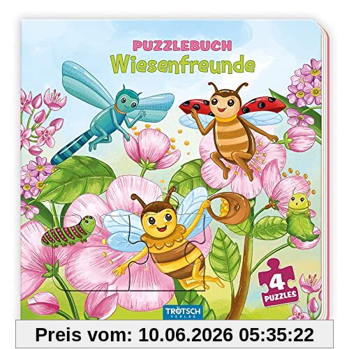 Trötsch Pappenbuch Puzzlebuch Wiesenfreunde: Beschäftigungsbuch Entdeckerbuch Puzzlebuch
