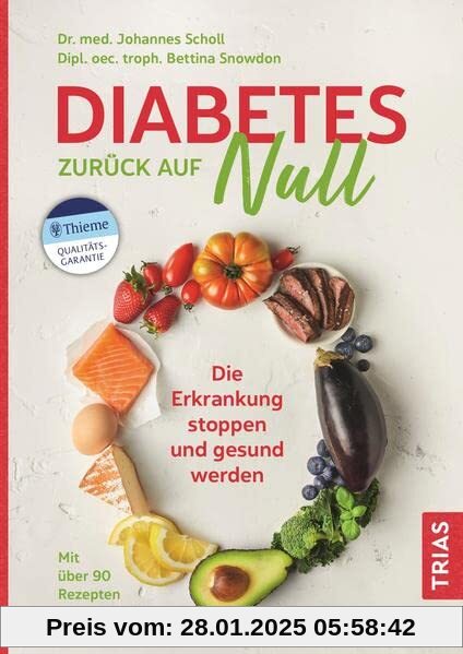 Diabetes zurück auf Null: Die Erkrankung stoppen und gesund werden. Mit über 90 Rezepten