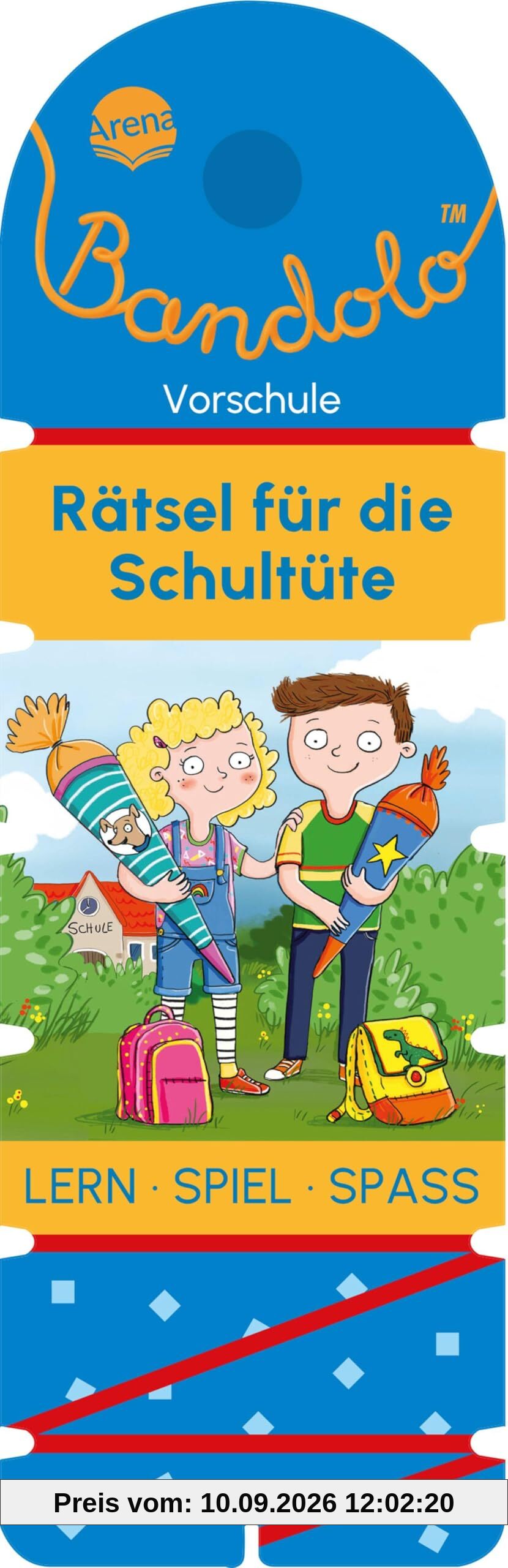 Bandolo. Rätsel für die Schultüte: Geschenk für die Schultüte. Lernspiel mit Lösungskontrolle für Kinder ab 6
