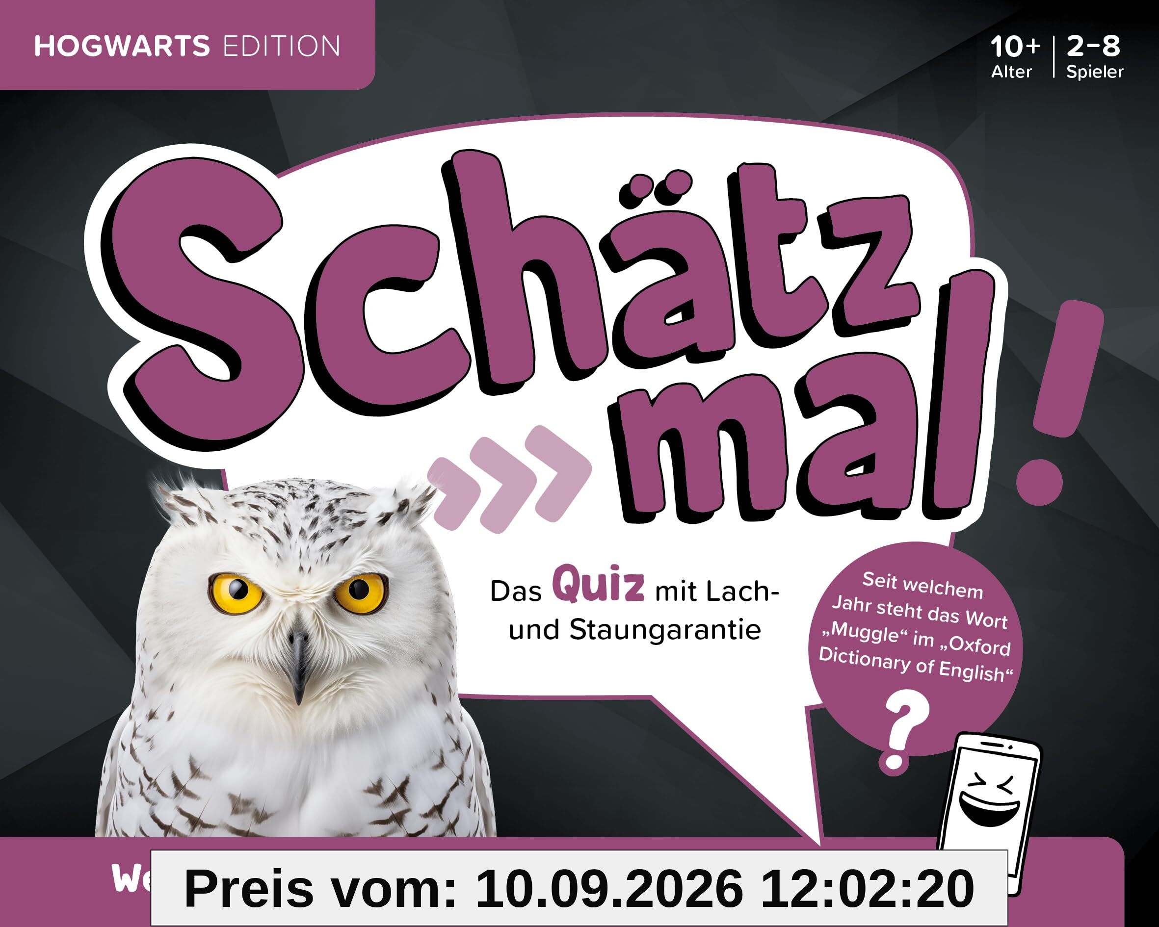 Schätz mal! Hogwarts Edition: Das Quiz mit Lach- und Staungarantie I Ab 10 Jahre I 2-8 Spieler I Spiele-Block