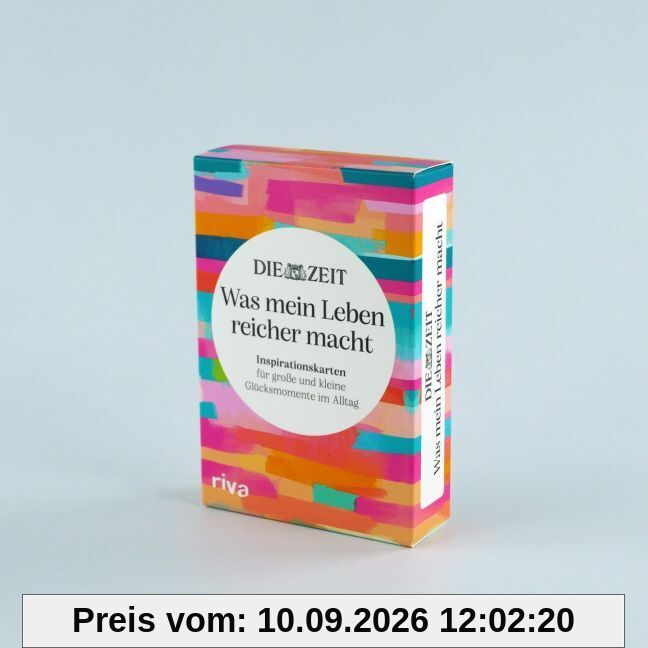DIE ZEIT 'Was mein Leben reicher macht' - Inspirationskarten für große und kleine Glücksmomente im Alltag