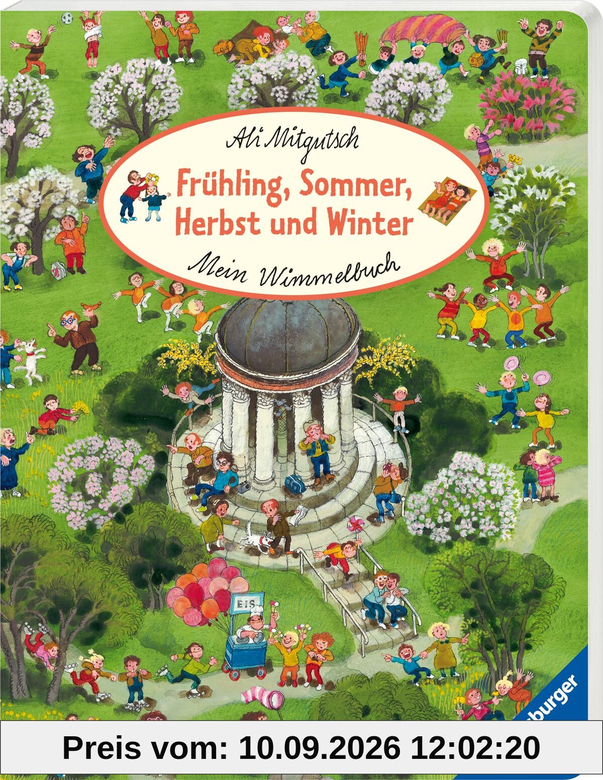 Mein Wimmelbuch: Frühling, Sommer, Herbst und Winter - Pappbilderbuch ab 2 Jahren, Bilderbuch zu Jahreszeiten