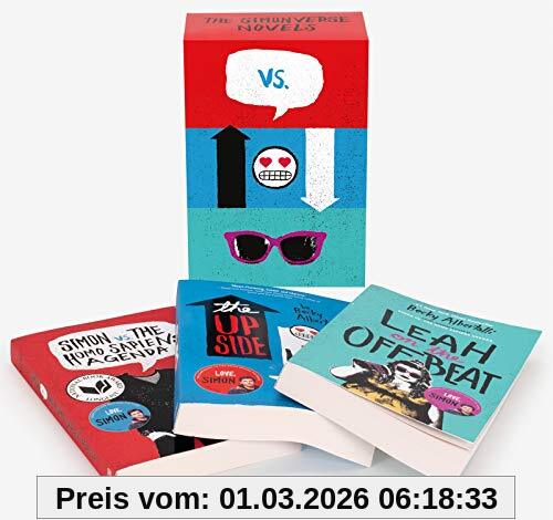 Becky Albertalli The Simonverse Novels 3-Book Box Set, Simon Vs. The Homo Sapiens Agenda, The Upside Of Unrequited, And Leah On The Offbeat
