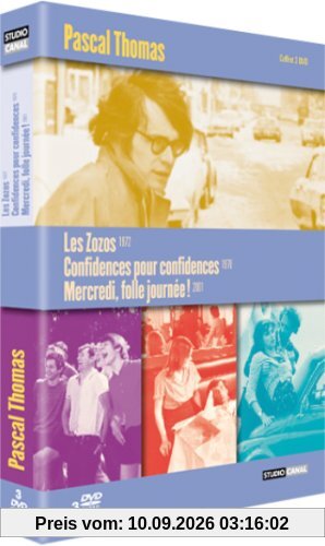 Coffret pascal thomas : les zozos ; confidences pour confidences ; mercredi folle journee [FR IMPORT]