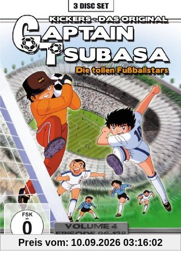 Captain Tsubasa - Die tollen Fussballstars: Volume 4: Episode 96-128 (3 Disc Set)