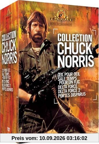 Coffret Chuck Norris 5 DVD : Oeil pour oeil / Sale temps pour un flic / Delta Force 1 & 2 / Portés disparus
