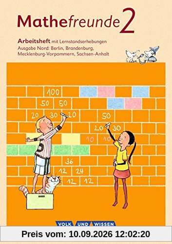 Mathefreunde - Nord - Neubearbeitung 2015: 2. Schuljahr - Arbeitsheft mit Lernstandserhebungen