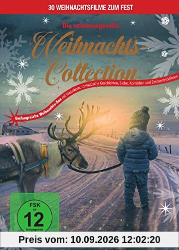 Die stimmungsvolle Weihnachten Collection - 30 Weihnachtsfilme zum Fest - Umfangreiche Weihnachts-Film-Box mit Klassikern, romantische Geschichten, Liebe, Komödien und Zeichentrickfilmen