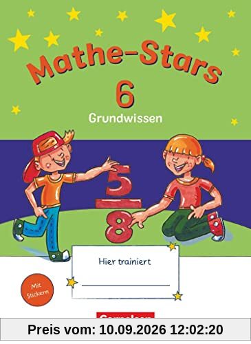Mathe-Stars - Grundwissen - 6. Schuljahr: Übungsheft - Mit Lösungen