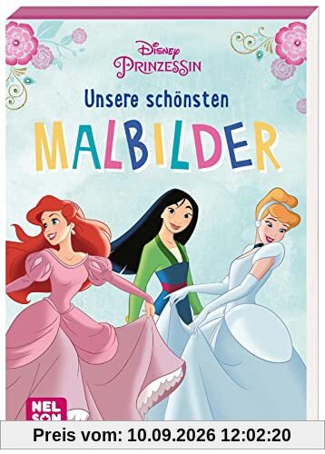 Disney Prinzessin: Unsere schönsten Malbilder: Mehr als 60 Ausmalmotive | Malblock für Kinder ab 4 Jahren