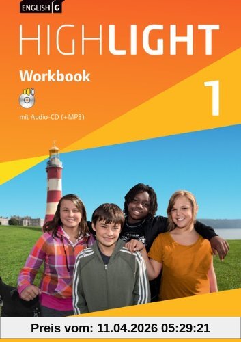 English G Highlight - Hauptschule: Band 1: 5. Schuljahr - Workbook mit Audio-CD: Audio-Dateien auch als MP3