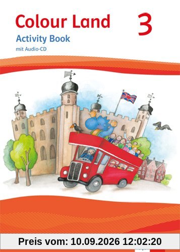 Colour Land ab Klasse 3 - Ausgabe für Bayern / Activity Book mit Audio-CD