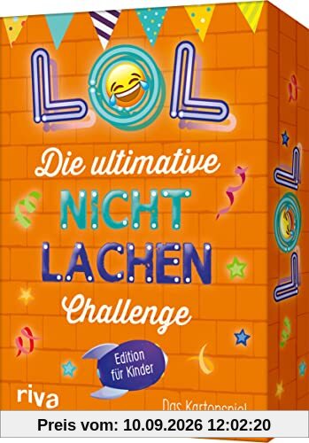 LOL – Die ultimative Nicht-lachen-Challenge – Edition für Kinder: Das Kartenspiel. Mit den besten Witzen, Flachwitzen, Scherzfragen. Ab 6 Jahren. Partyspiel für Kindergeburtstage