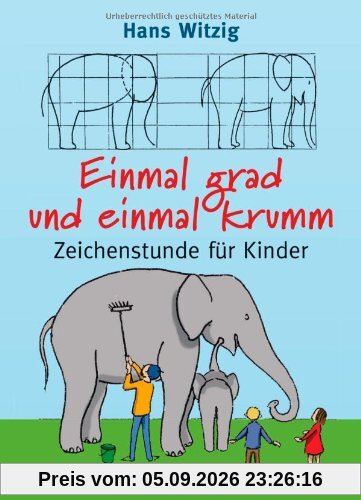 Einmal grad und einmal krumm: Zeichenstunde für Kinder
