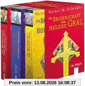 Die Bruderschaft vom Heiligen Gral. Band 1-3: Die Trilogie: Das Labyrinth der schwarzen Abtei - Der Fall von Akkon - Das Amulett der Wüstenkrieger