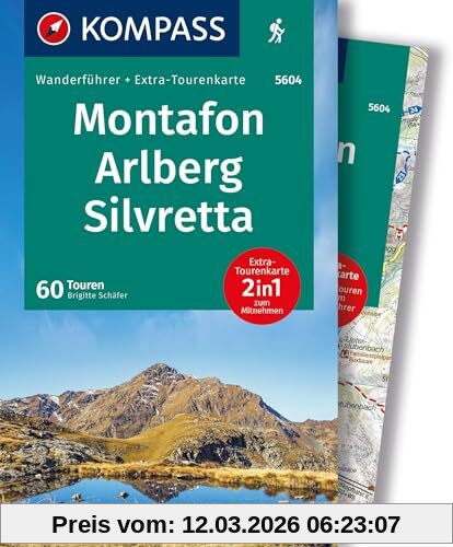 Brigitte Schäfer Kompass Wanderführer Montafon, Arlberg, Silvretta, 60 Touren Mit Extra-Tourenkarte, Gps-Daten Zum Download