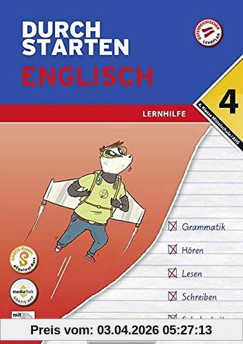 Durchstarten - Englisch Mittelschule/AHS - 4. Klasse: Lernhilfe - Übungsbuch mit Lösungen und Audio-CD - App-Inhalte für mobiles Üben