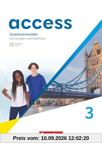 Access - Allgemeine Ausgabe 2022 - Band 3: 7. Schuljahr: Grammarmaster - Mit Lösungen und Erklärfilmen