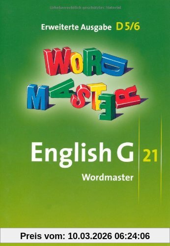 Dominik Eberhard English G 21 - Erweiterte Ausgabe D, Band 5/6, 9./10. Schuljahr - Wordmaster, Vokabellernbuch