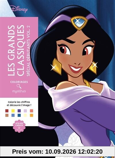 Grands classiques spécial débutants Tome 2 : Colorie les chiffres et découvre l'image