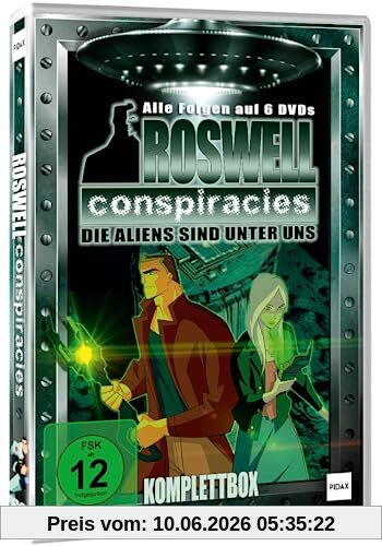 Roswell Conspiracies Komplettbox - Die Aliens sind unter uns - Science Fiction + Action Zeichentrickserie mit Alieninvasion - Kultserie mit 40 Episoden [6 DVDs]