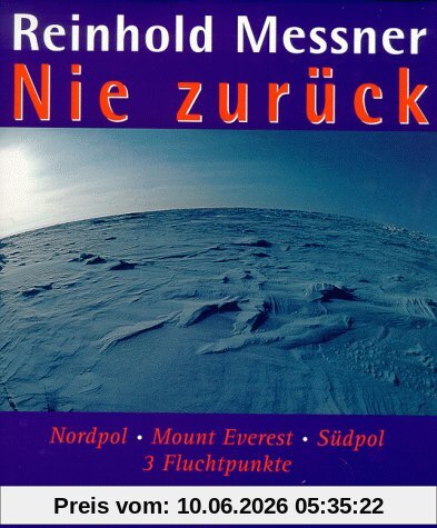 Nie zurück. Nordpol, Mount Everest, Südpol, 3 Fluchtpunkte