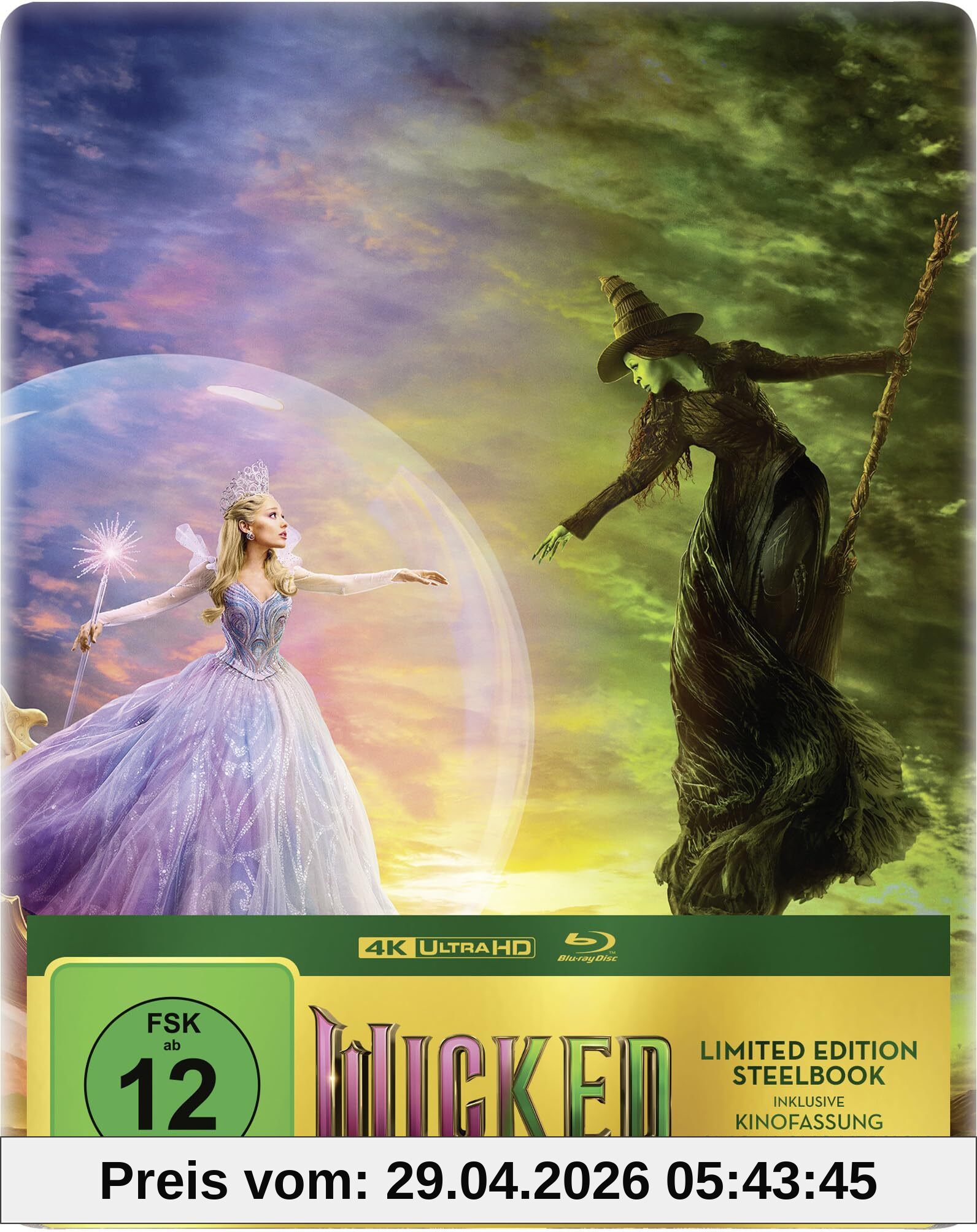 Wicked: Teil 2 (Limitiertes Steelbook A, 4K-UHD, Blu-ray)
