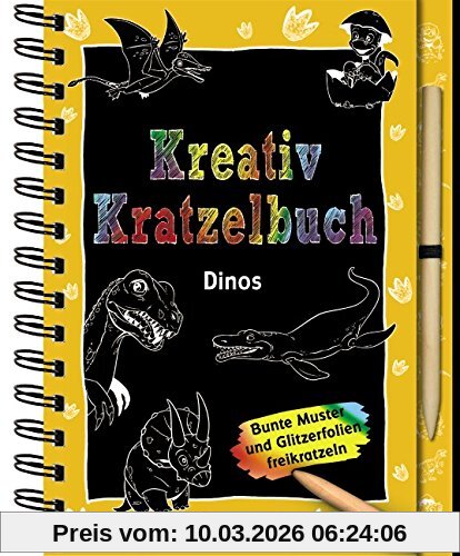 unbekannt Kreativ-Kratzelbuch, Dinos